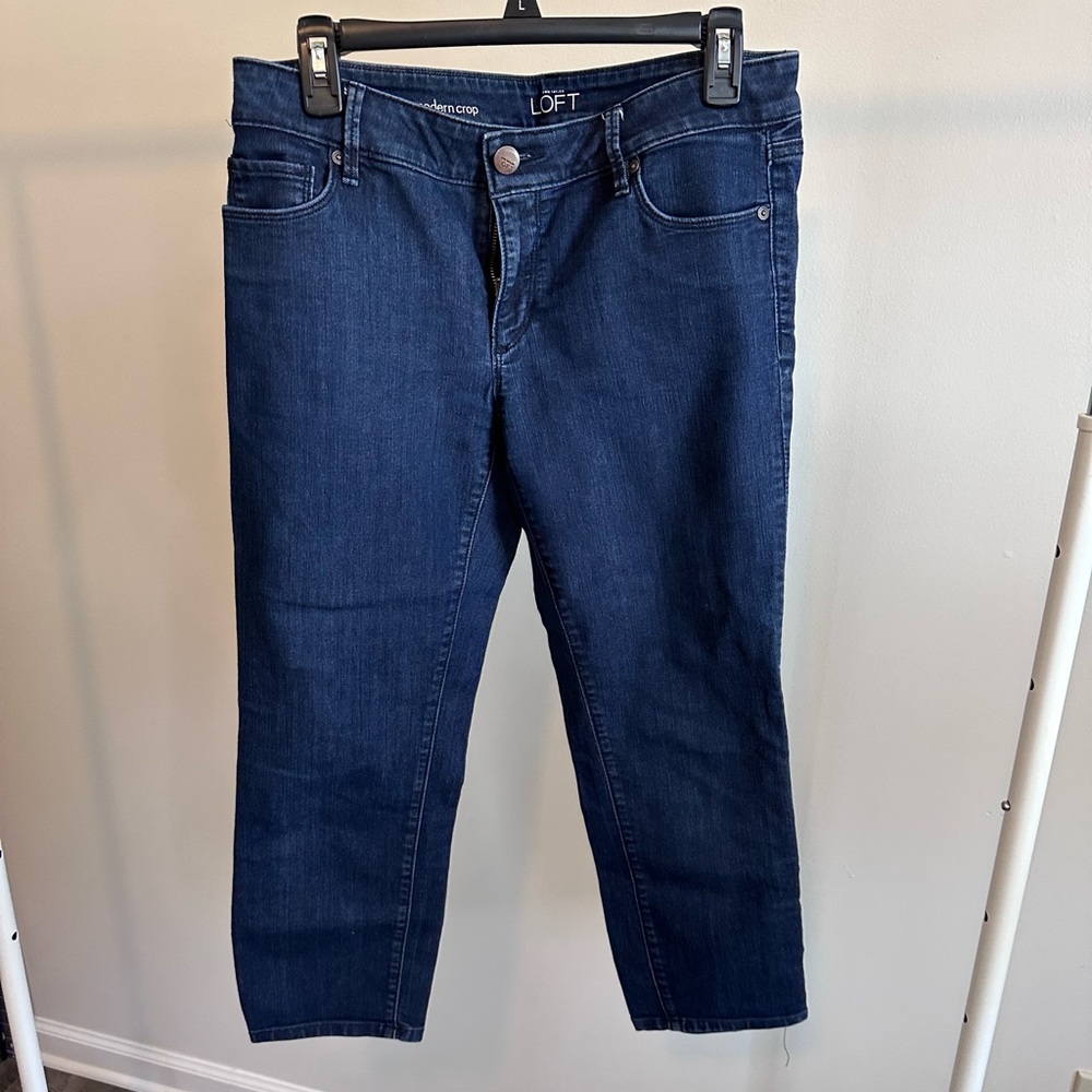 Loft Modern Crop Stretch Cotton Denim